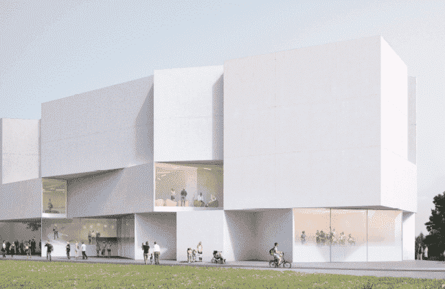Cultural center project in Talence, which ultimately did not see the light of day (Galerie de l'Atelier King Kong, Dominique Coulon + Christian Bardin)