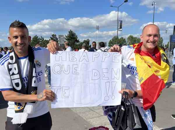 Le message des supporters madrilènes à Mbappé avant la finale de la Ligue des champions, le 28 mai 2022