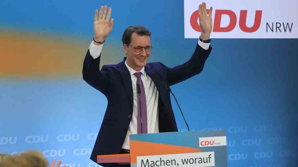 The previous Prime Minister of North Rhine-Westphalia and CDU top candidate for the state elections in North Rhine-Westphalia, Hendrik Wüst