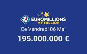 Euromillions My Million draw for this Friday, May 6, 2022