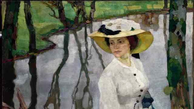 Exhibition in Prien: Leo Putz, On the Shore, painted 1909 (Siegfried Unterberger Collection).