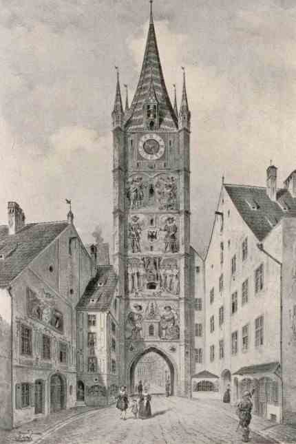 New travel guide: At the western end of Kaufingerstraße stood the until 1807 "Beautiful tower".