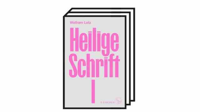 Wolfram Lotz "Scripture I": Wolfram Lotz: Holy Scripture IS Fischer, Frankfurt 2022. 912 pages, 34 euros.