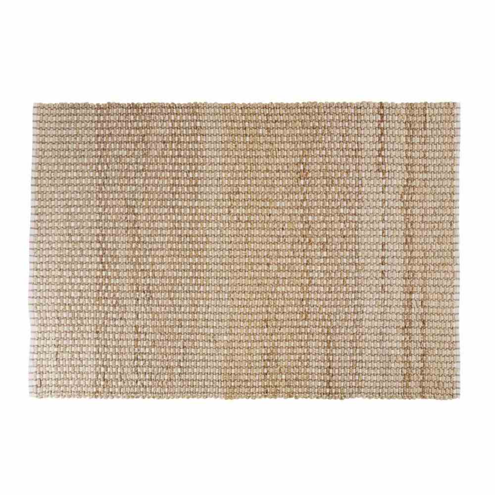 Jute And Woven Cotton Rug 