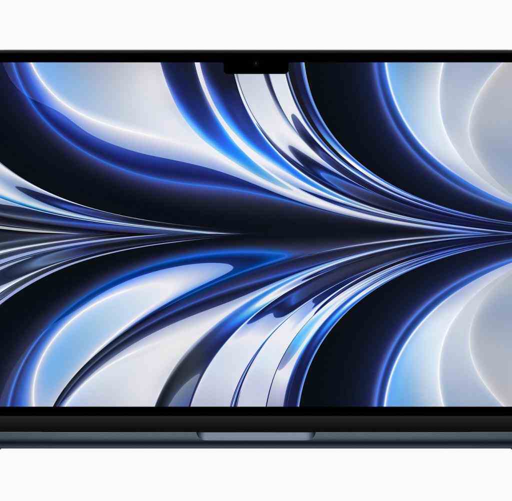 Apple's new MacBook Air has a notch at the top of the display, a recess in which the camera is located