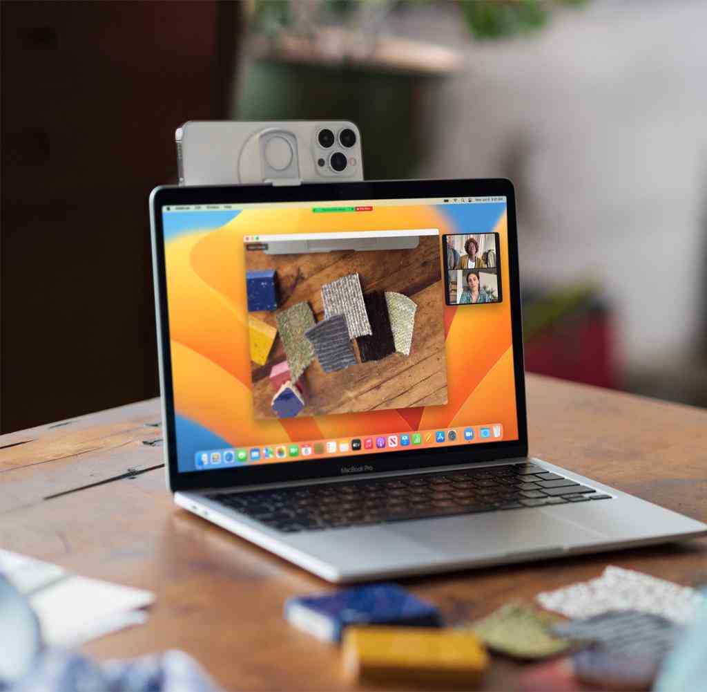 In the future, the iPhone will connect wirelessly to the MacBook as a webcam