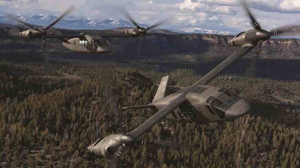 With the V-280, the engine does not give along with the rotor.