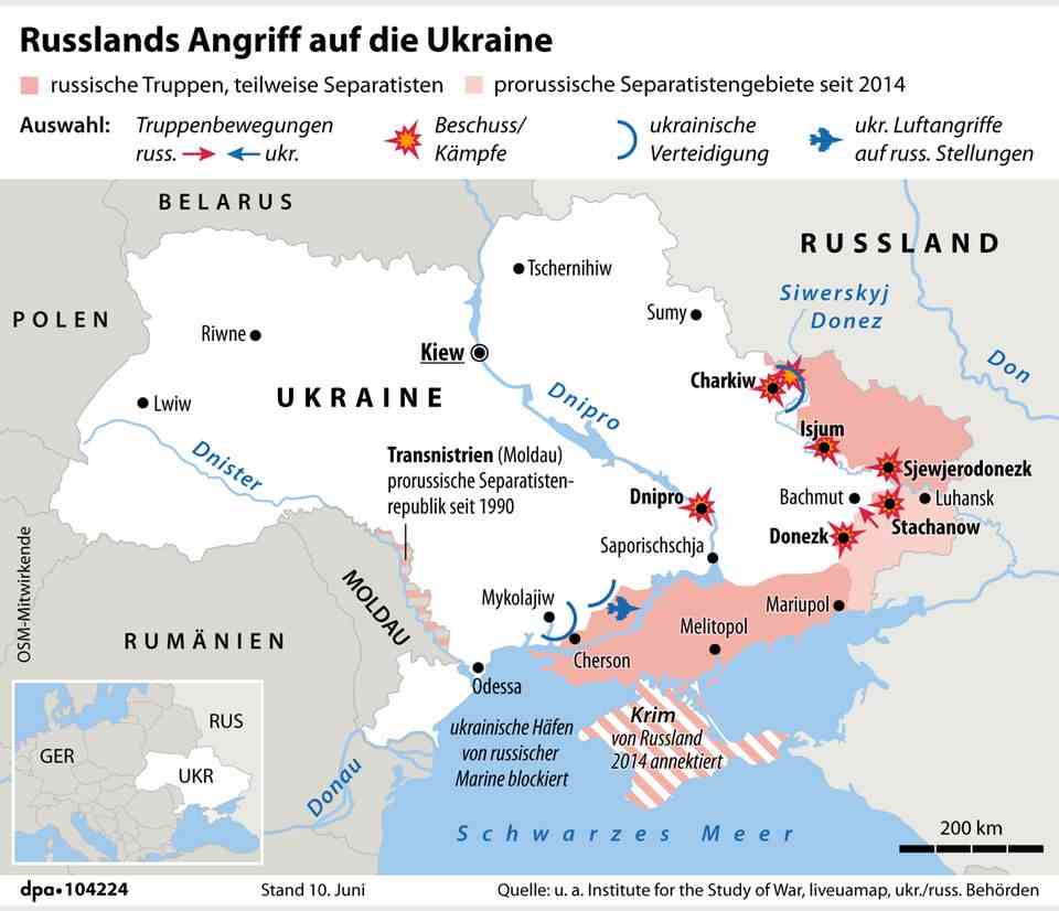 Angriffe Ukraine