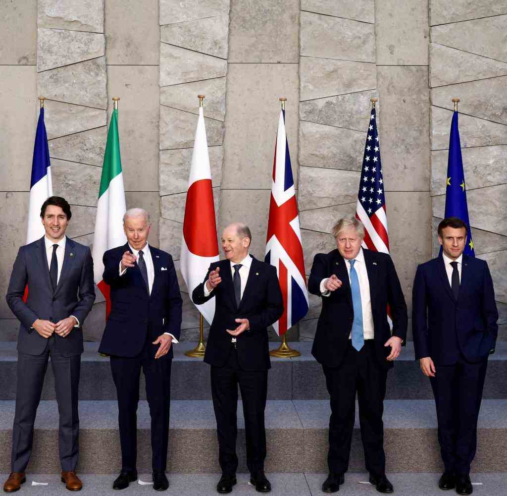 Die Premierminister der G-7-Staaten beim Gipfel im März in Brüssel