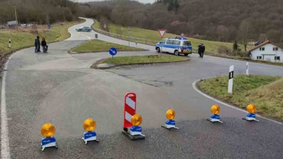 Scene of the police murders in the district of Kusel