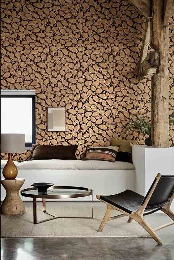 Wallpaper To Dress Up The Charming Living Room