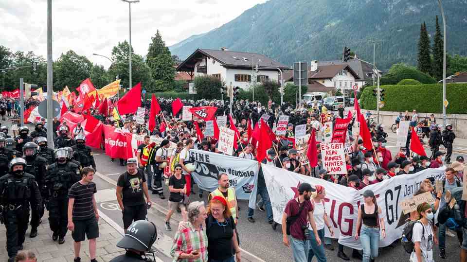 Demonstration in Garmisch-Patenkirchen