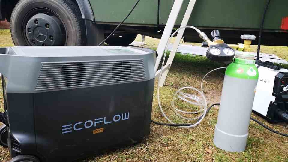 An Ecoflow Delta Pro is a beefy box.  It can be used to generate electricity.