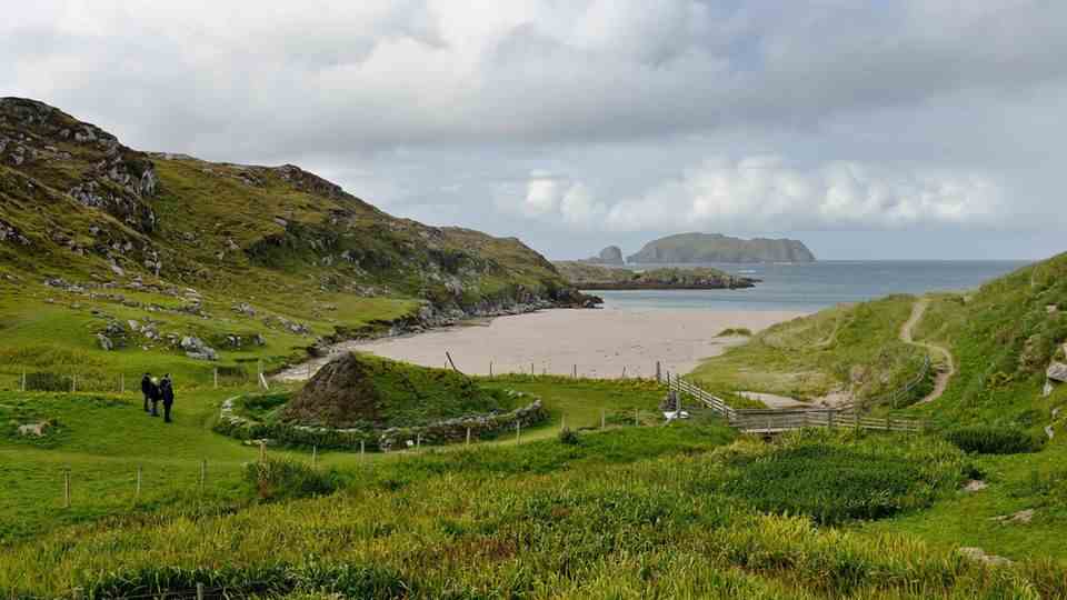 Strandabschnitt der schottischen Insel Lewis