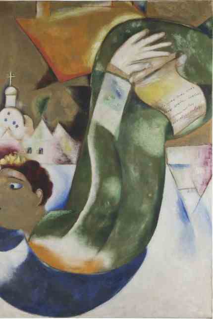 Franz Marc Museum Kochel: Marc Chagall's paintings "The holy cab driver" from 1911 hung in the Lange family dining room;  today the picture is in the Frankfurt Städel Museum.