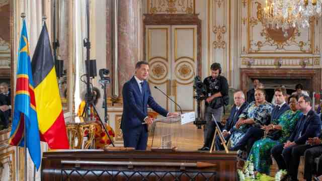 Colonialism: Belgium's Prime Minister Alexander De Croo apologized in his speech.