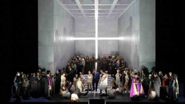 Munich Opera Festival: Exorcism Carnival in the Church.