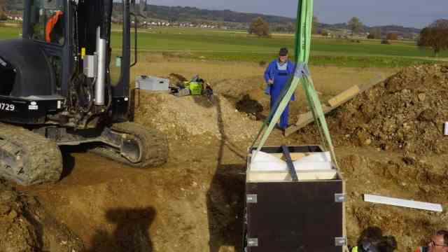 Archeology: Last October, the child's grave was recovered in Tussenhausen, Swabia.
