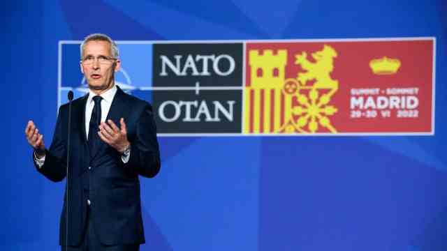 Documentary on defense alliance: Nato Secretary General Jens Stoltenberg on Tuesday before the start of the NATO summit in Madrid.