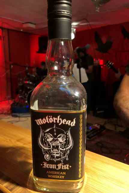 Column: My passion: The bottle of the idol: The "Motorhead"-Whiskey has pride of place in the rehearsal room.
