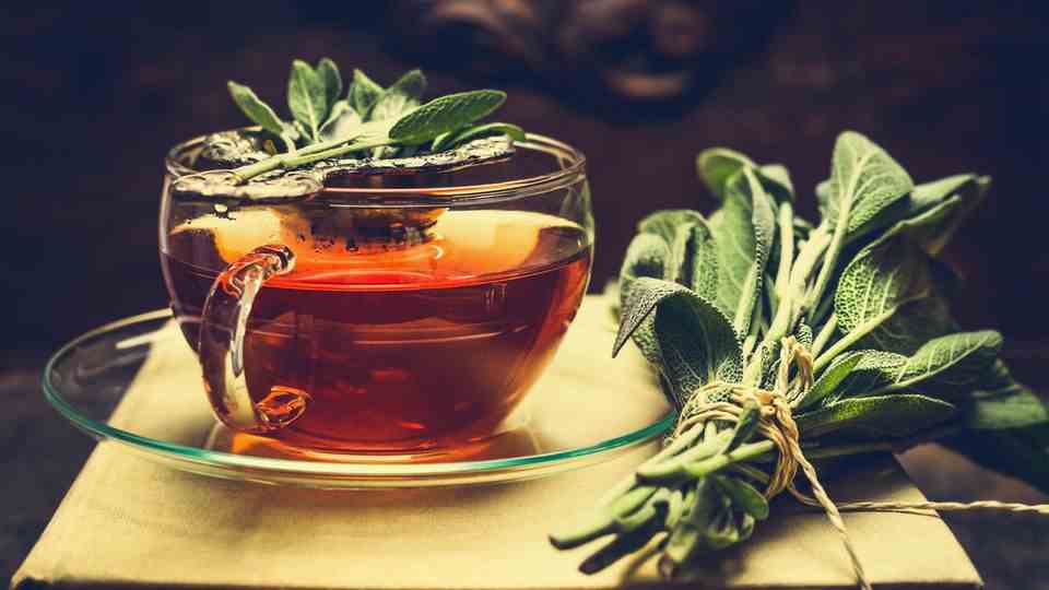Home remedies for sore throat: sage tea