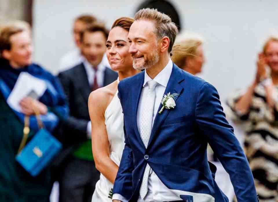 Finance Minister Christian Lindner also got married in a church on Saturday.