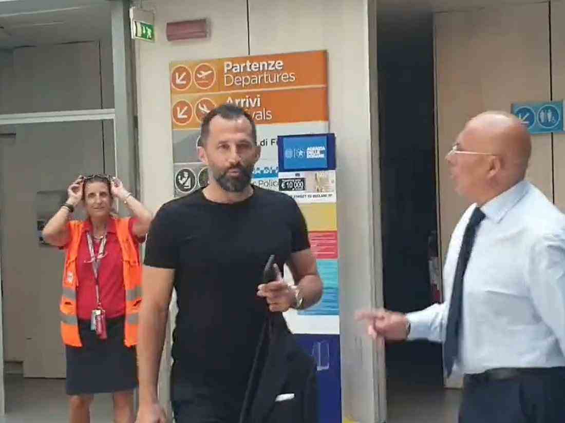 Hasan Salihamidzic landed in Turin on Monday morning.
