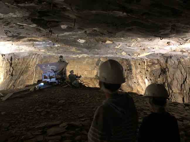Visit of the Blue Mine, in Maine-et-Loire, on July 15, 2022