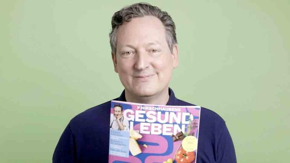 Eckart von Hirschhausen presents his new issue "Live healthy" before