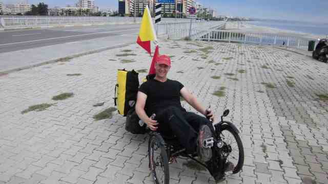 Globetrotter and native of Tutzing: Thomas Bauer crossed Turkey on a recumbent.