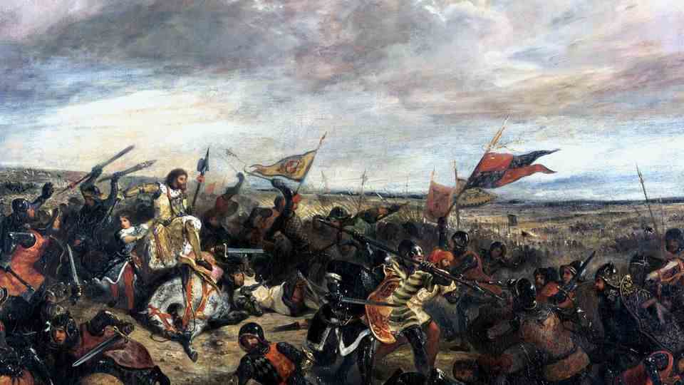 The English triumphed at the Battle of Poitiers.