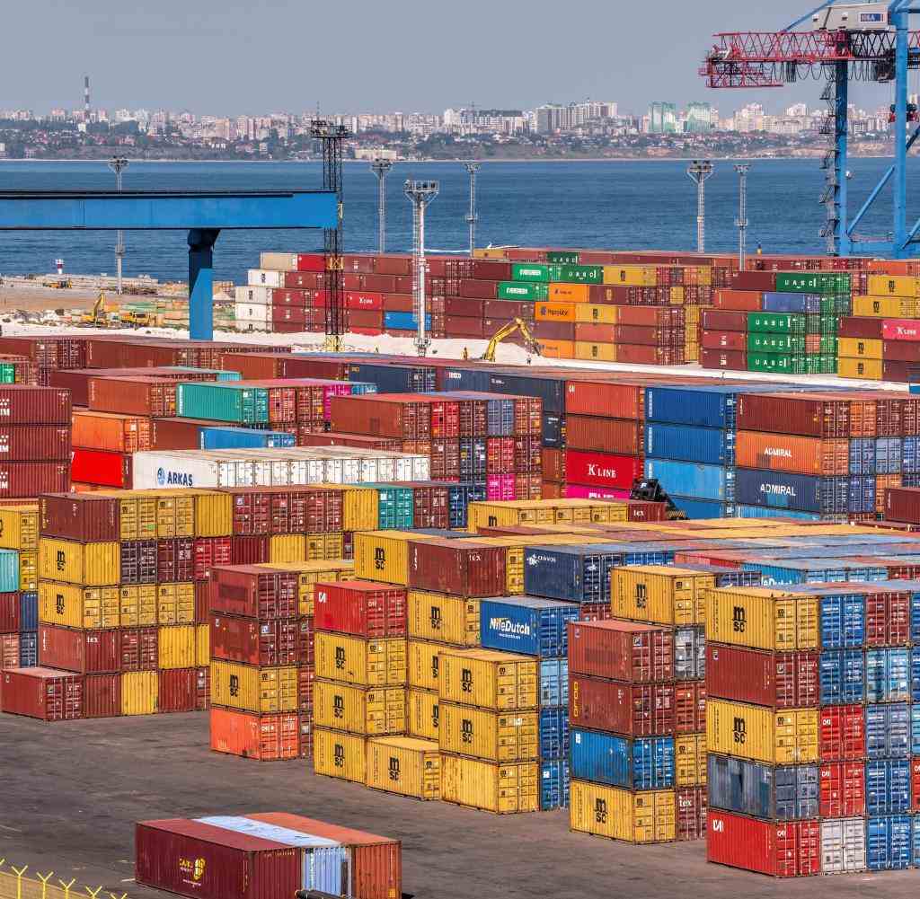 Container-Terminal am Hafen von Odessa drei Jahre vor Kriegsausbruch
