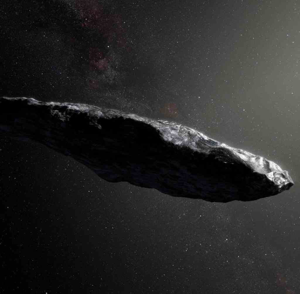 The interstellar object Oumuamua is about 400 meters long and has a shiny metallic surface
