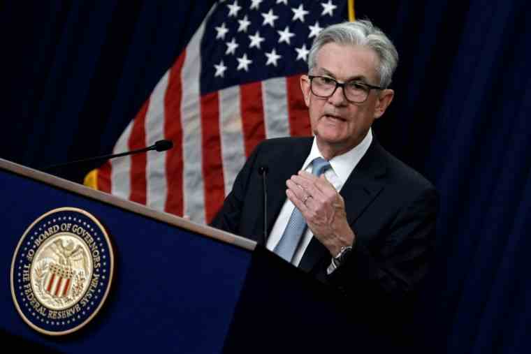 Fed Chairman Jerome Powell in Washington on June 15, 2022 (AFP / Olivier DOULIERY)