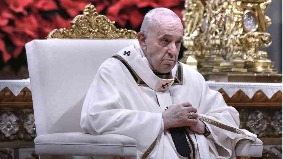 Pope Francis at the Epiphany Mass January 2022