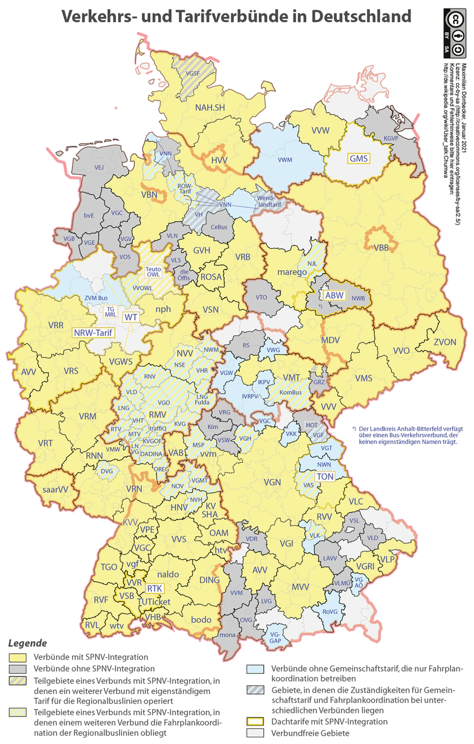 Transport and tariff associations in Germany