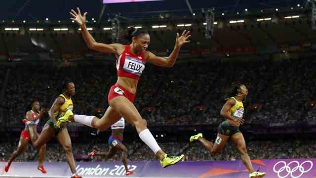 Allyson Felix: Quietly and quietly rose to become a three-time Olympic champion: Felix was the first to cross the finish line over 200 meters at the 2012 Olympics - one of seven gold medals at the Summer Games for the now 36-year-old.