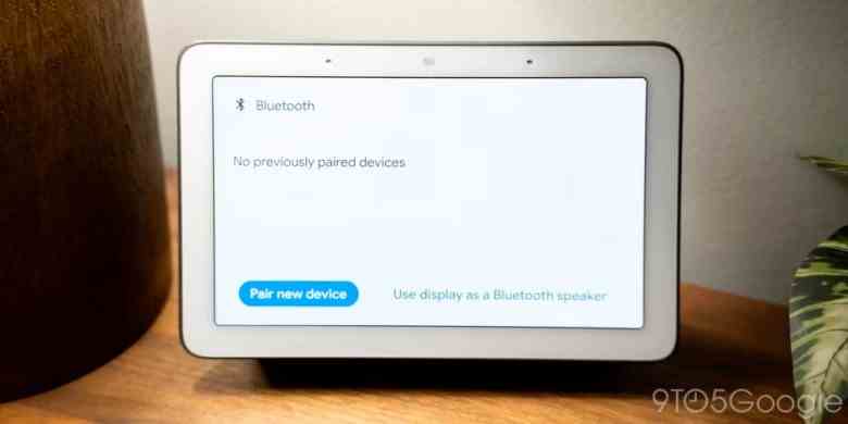 Nest Hub Bluetooth settings menu 1