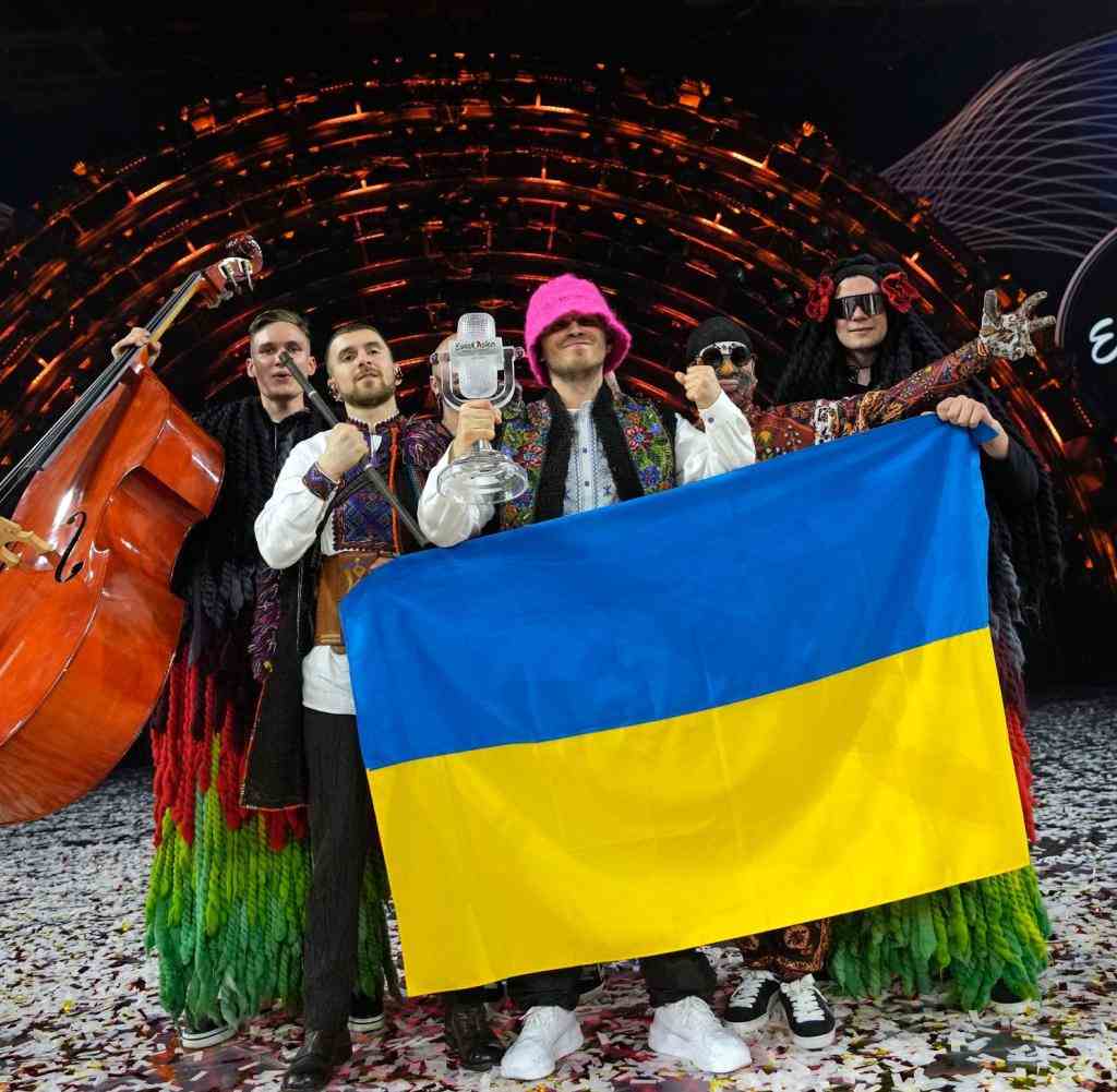 Die ukrainischen ESC-Sieger Kalush Orchestra – im nächsten Jahr findet der Song Contest in Großbritannien statt