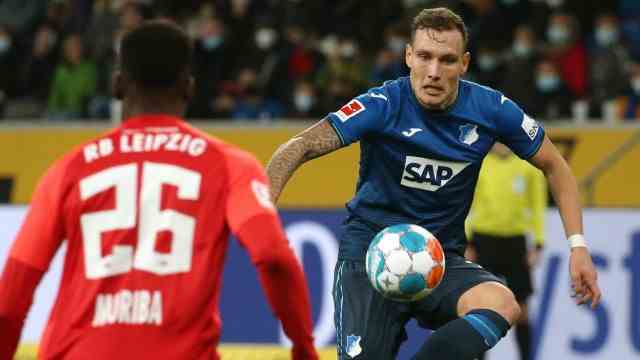 Rumors about Max Eberl and Leipzig: From now on a Leipziger: David Raum, here still in the Hoffenheim jersey.
