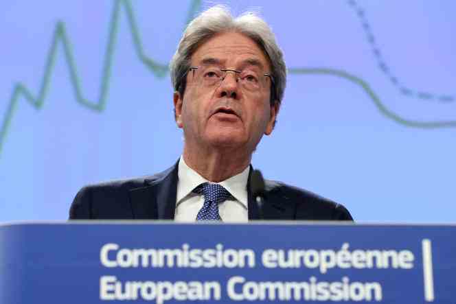 Paolo Gentiloni, Commissioner for the Economy, on July 12 in Brussels.