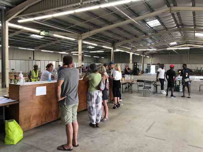 People evacuated from the surroundings of the Arcachon basin were able to find refuge at the La Teste exhibition center