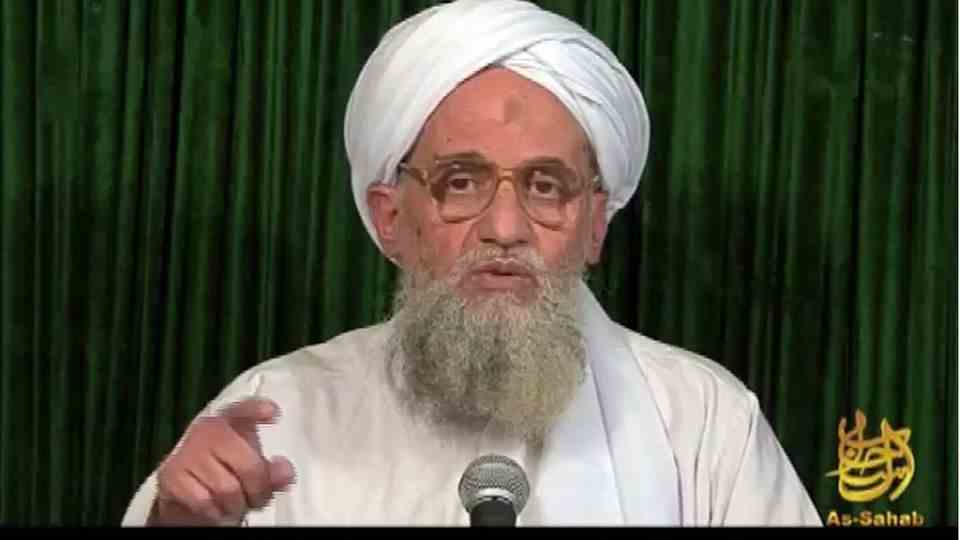The undated still from a video message shows al Qaeda boss Aiman ​​al-Zawahiri