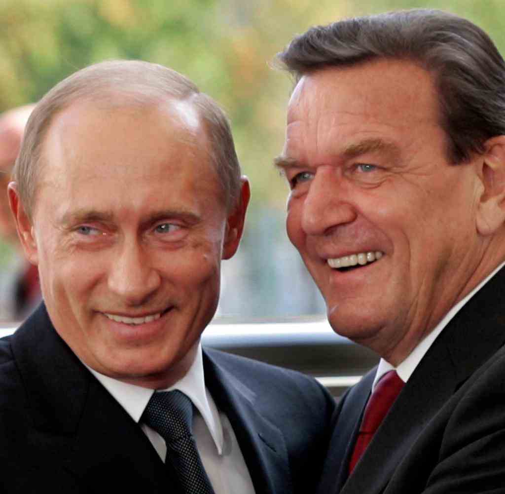 Putin und Schröder im Jahr 2005