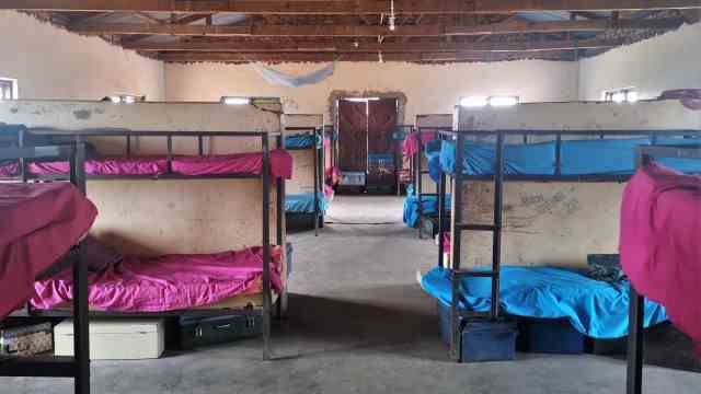 Development cooperation: One of the boys' two dormitories at the school in Luduga.