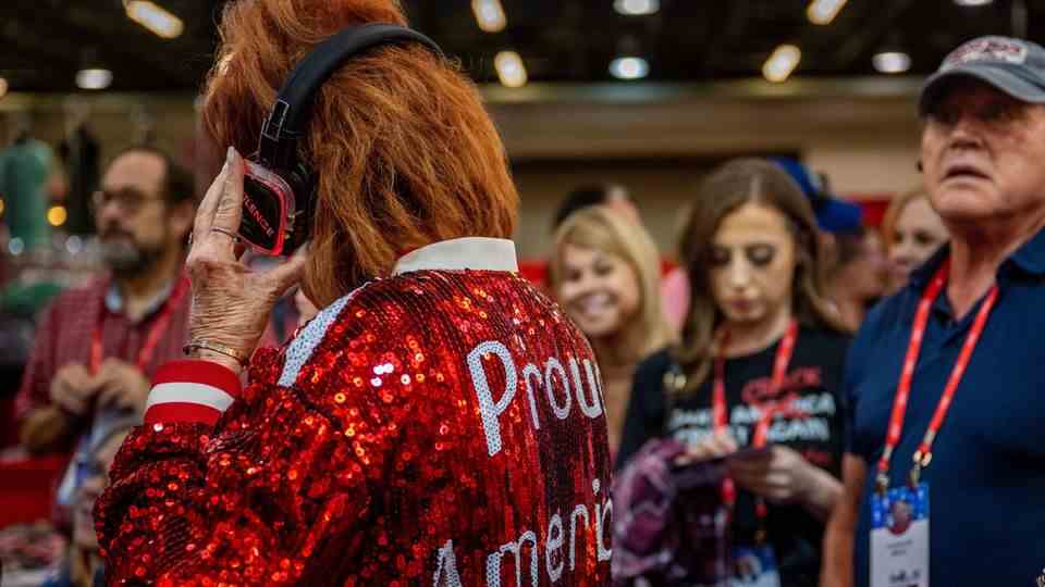Woman at the CPAC conference in Dallas