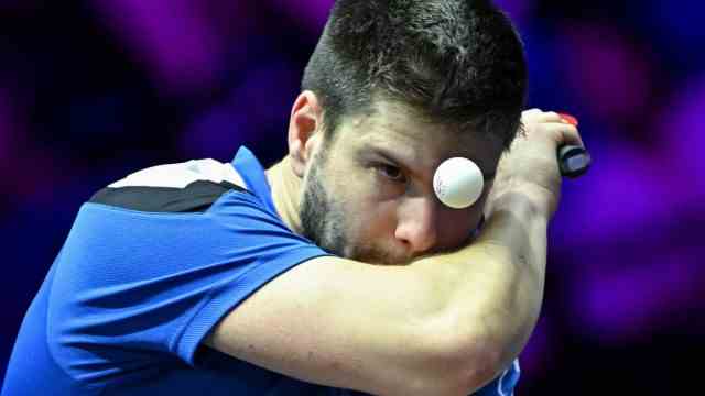 Athletes at the European Championships: Leading the German favourites: Dimitrij Ovtcharov.