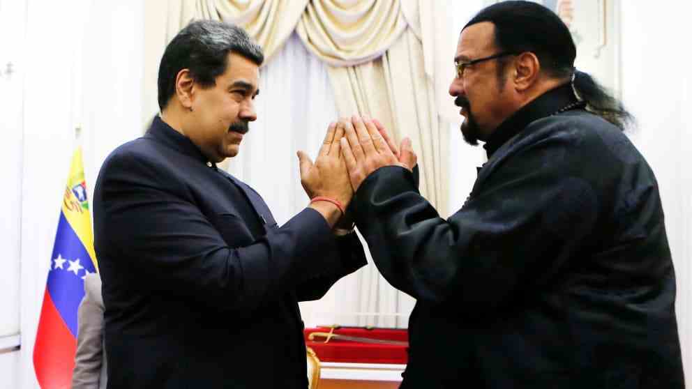 Seagal with Venezuela's dictator Nicolás Maduro in May 2021