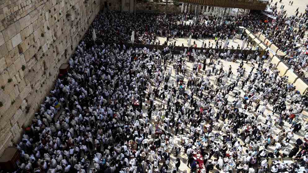The Western Wall in the Old City of Jerusalem is a holy site in Judaism and attracts many believers (stock photo)