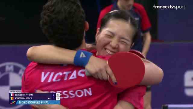 After the disappointment of the Tokyo Olympic Games and a 4th place, Emmanuel Lebesson and Jianan Yuan are European champions in mixed doubles in table tennis.  In the final, the French overcame the Romanian pair of Ovidiu Ionescu and Bernadette Szocs in four sets (8-11, 11-6, 11-5, 11-9).